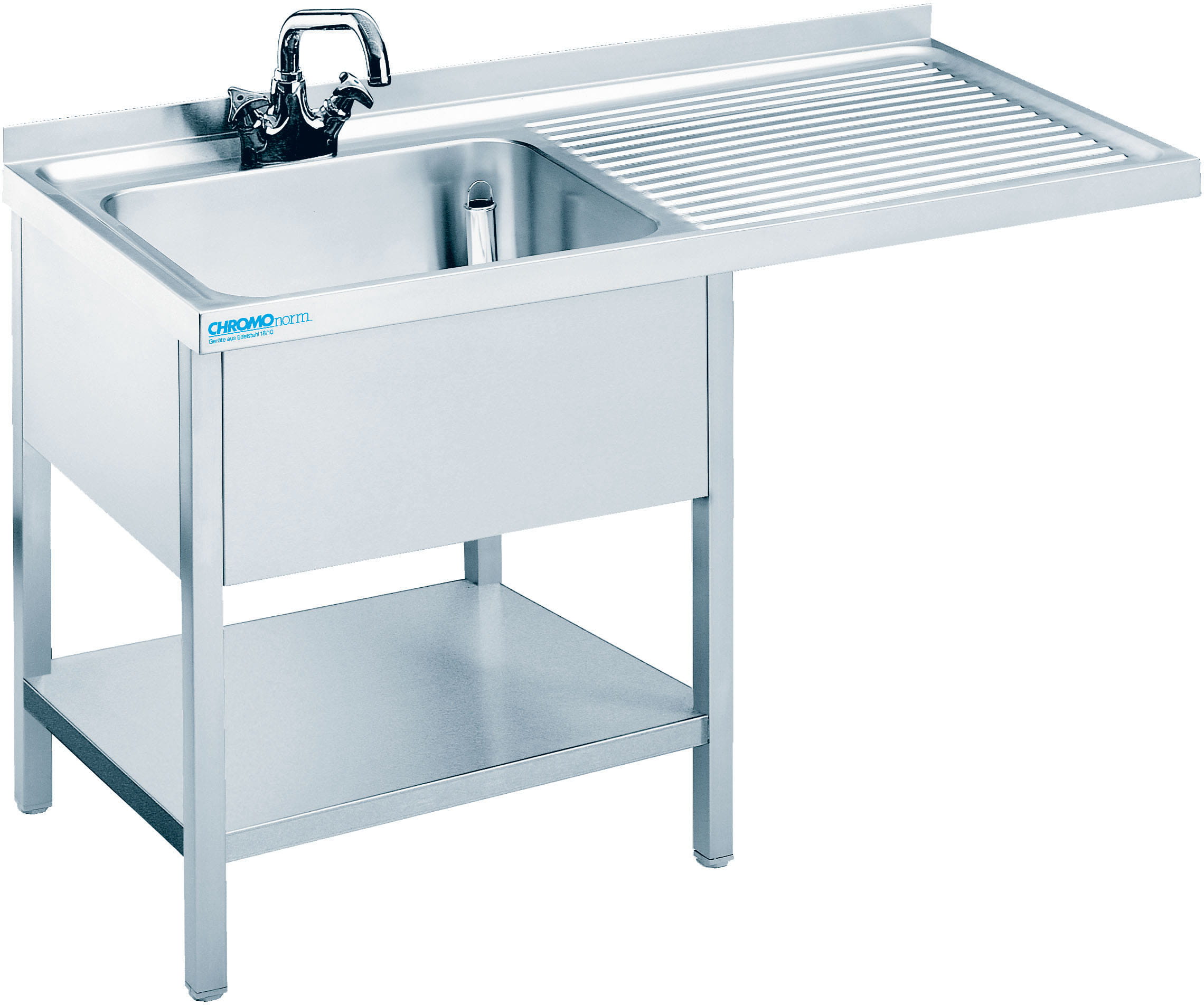 Spülcenter 1 Becken links mit Unterbau