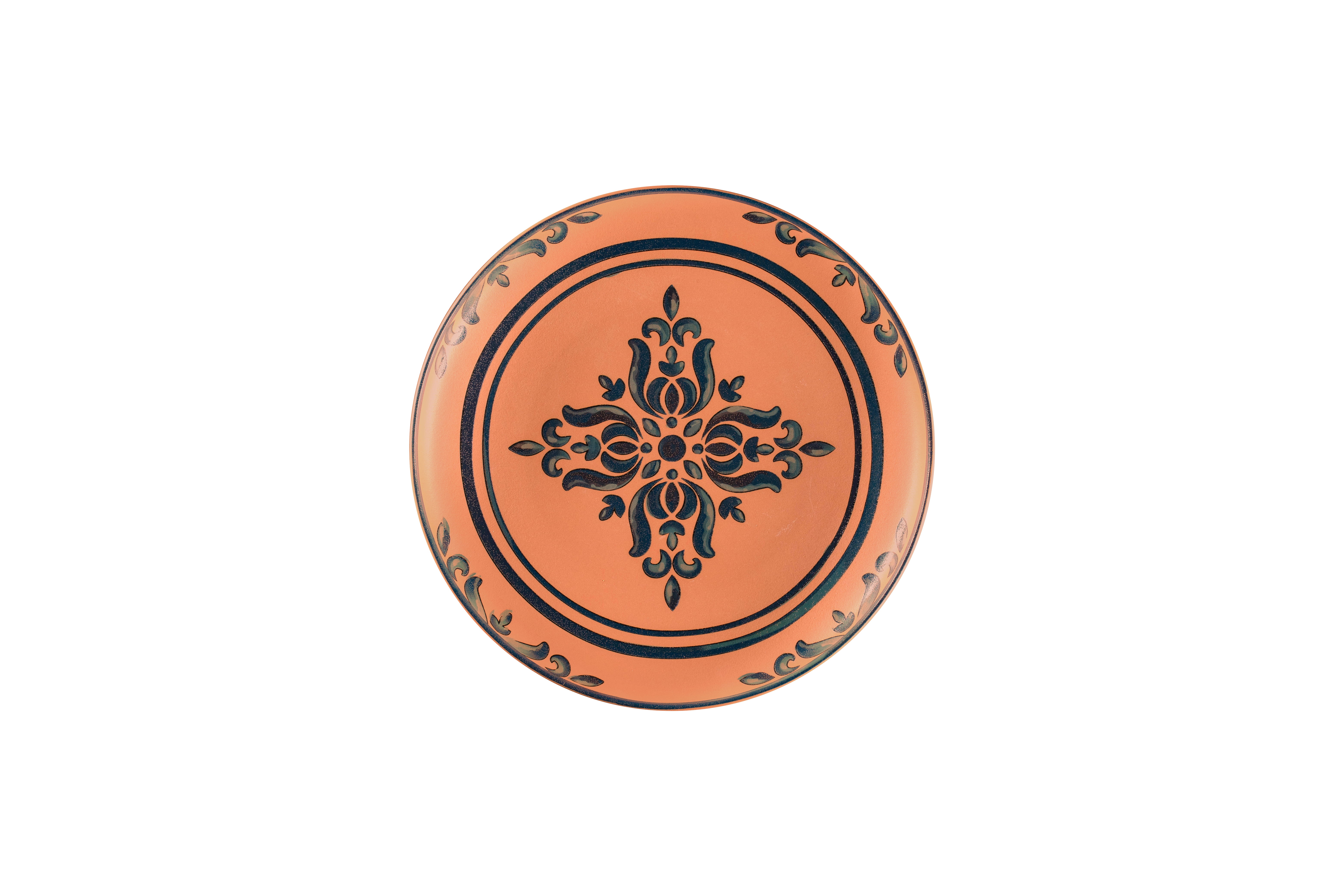 Teller tief Ø23,4cm H3,4cm 0,65L TERO OSTIA decorated terracotta