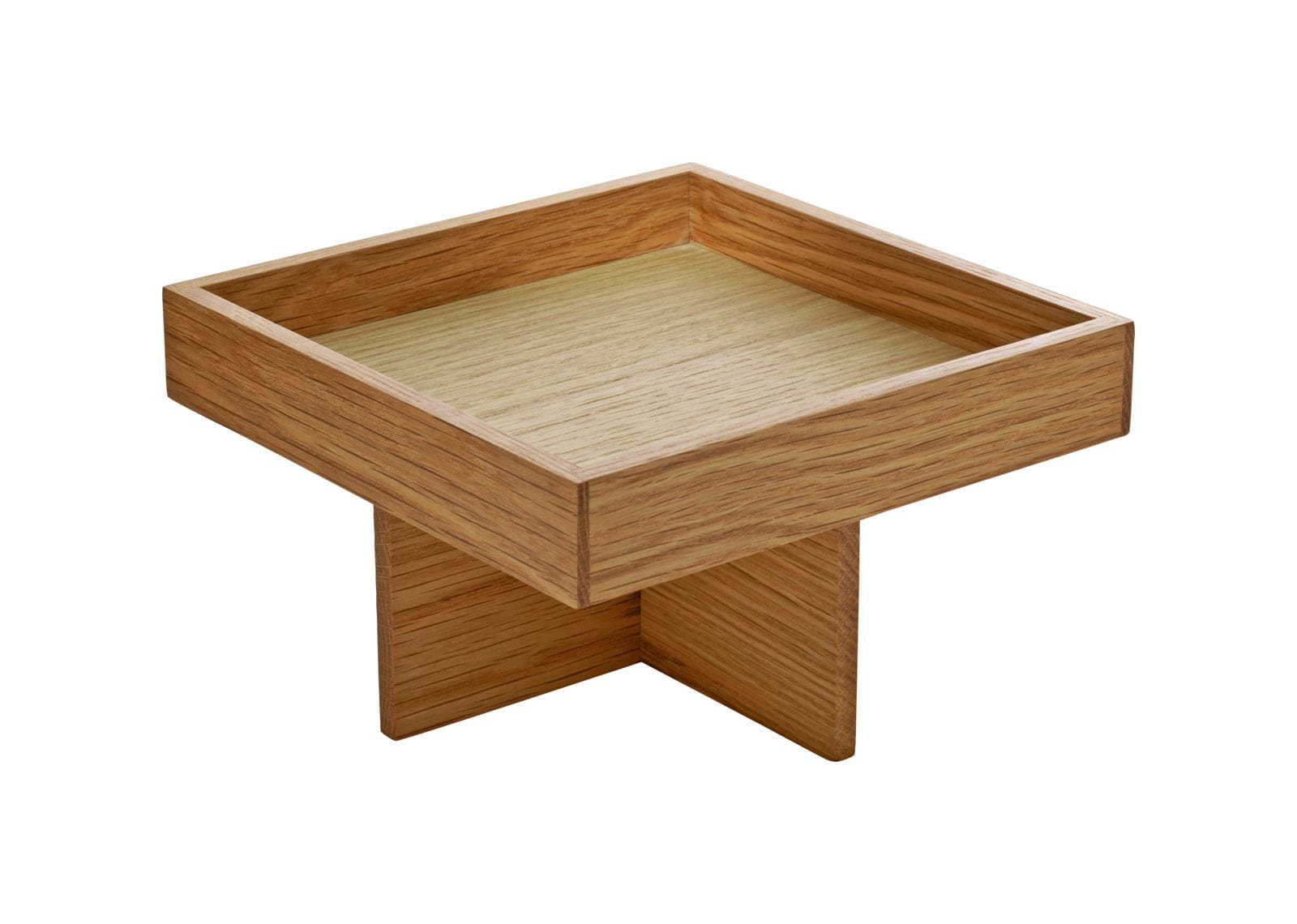 Menage 18x18cm auf Fuß H 8cm ANANTI eiche