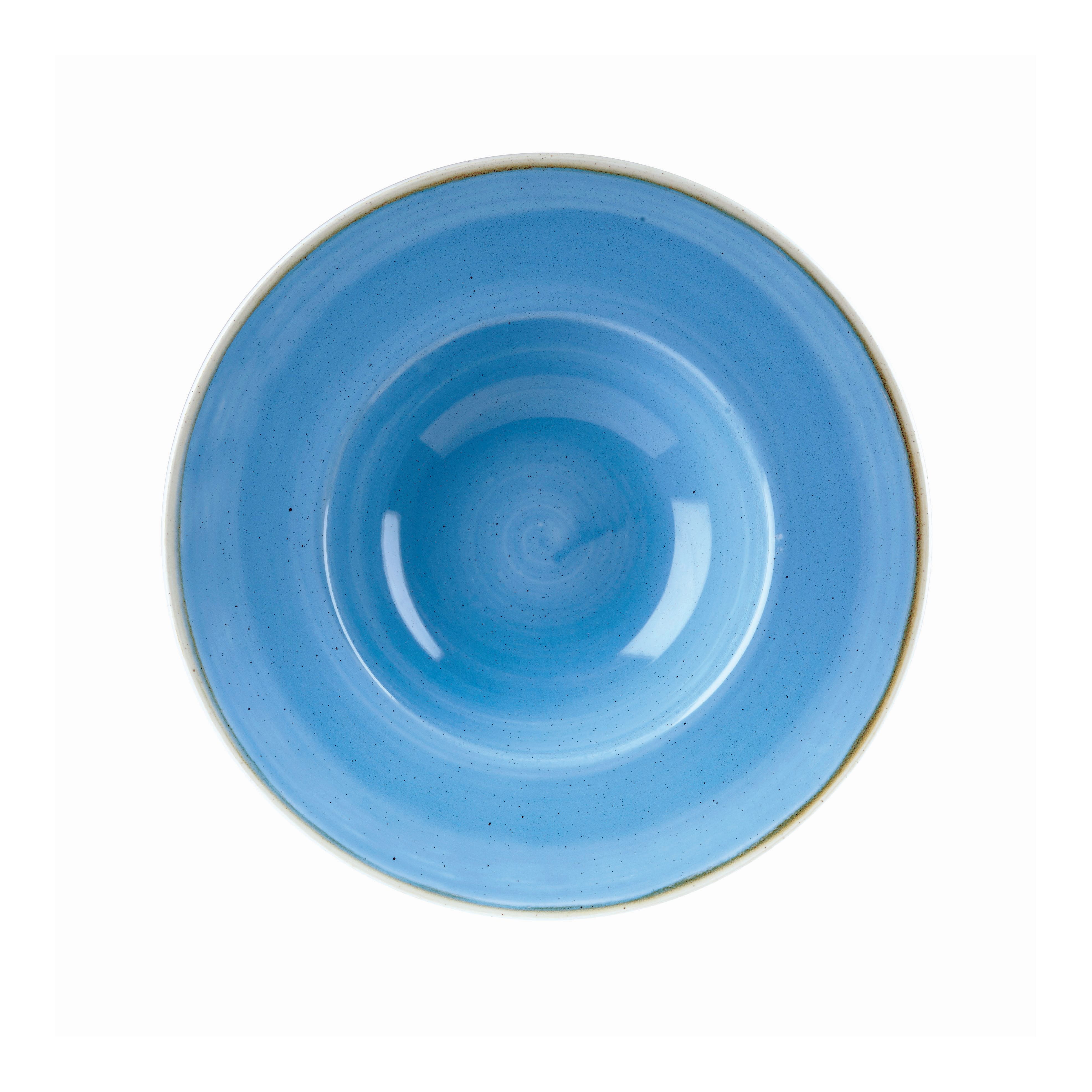 Teller tief breite Fahne 24cm STONECAST cornflower blue