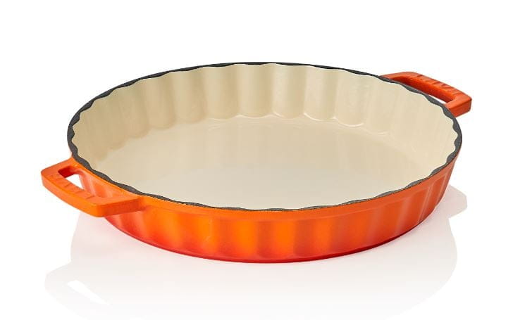 Auflaufform rund  Ø30,5cm H 5cm LAVA orange