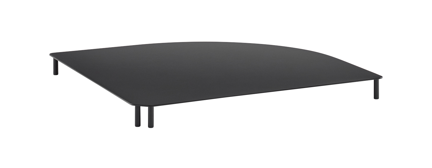 Eckverbindung 39x39 cm, H:3 cm VALO schwarz