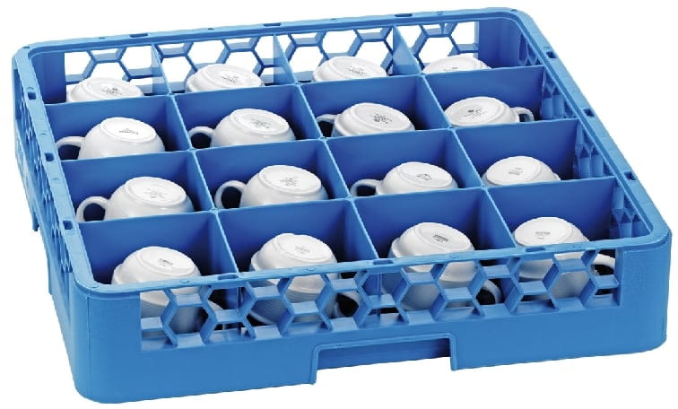 Tassengrundkorb 16 Fächer OPTICLEAN blau