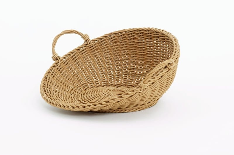 Korbschütte Ø 42xH18,5cm hellbeige