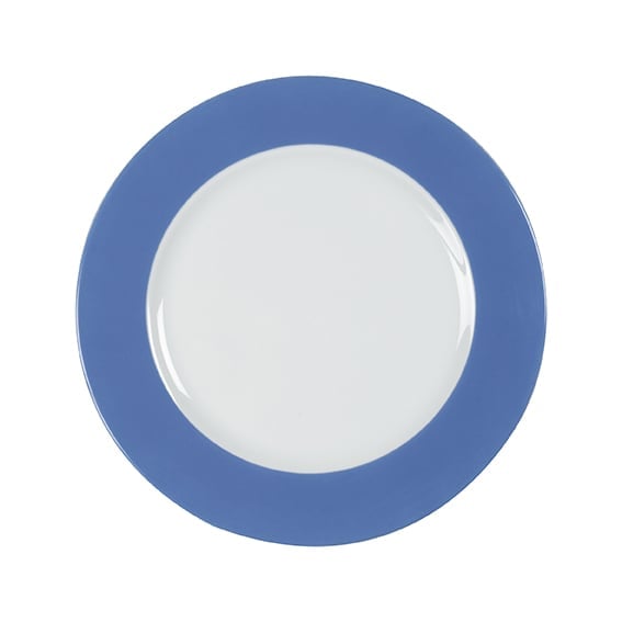 Teller flach Fahne Ø26cm COFFEESHOP blau