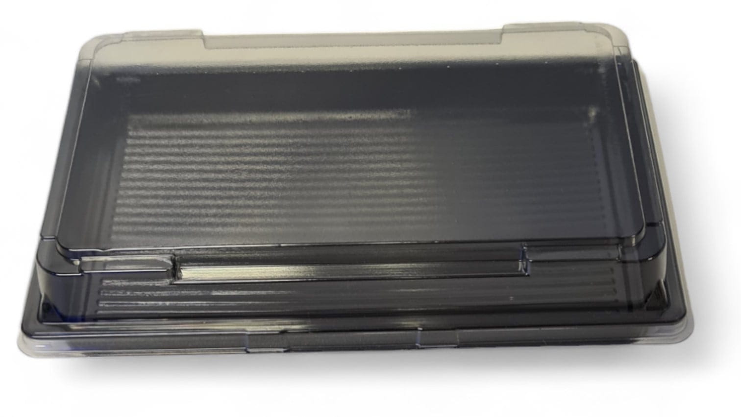 100 Stück Sushi-Schale mit Deckel No17 PET schwarz