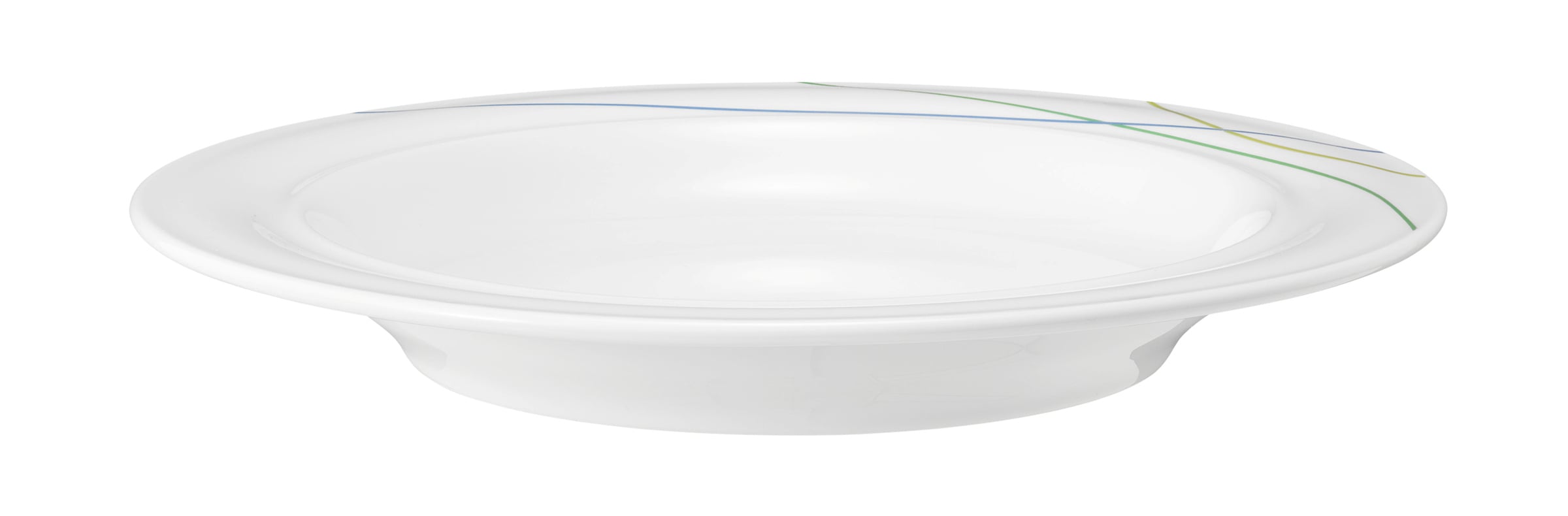 Teller rund halbtief 25,5cm COMMUNITY green line