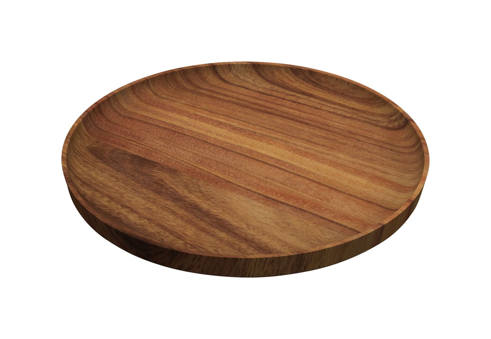 Teller flach rund 15cm Wood Holz