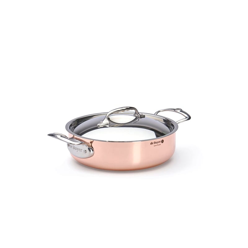 Bratentopf niedrig Ø24cm 3,1L PRIMA MATERA Kupfer