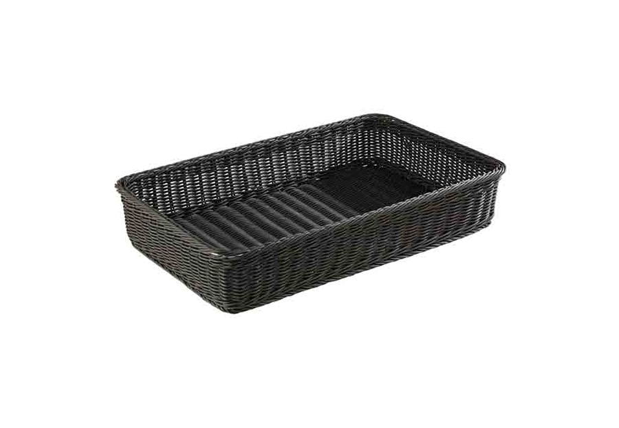 GN 1/1 Korb 53x32,5cm H:10cm PROFI LINE schwarz