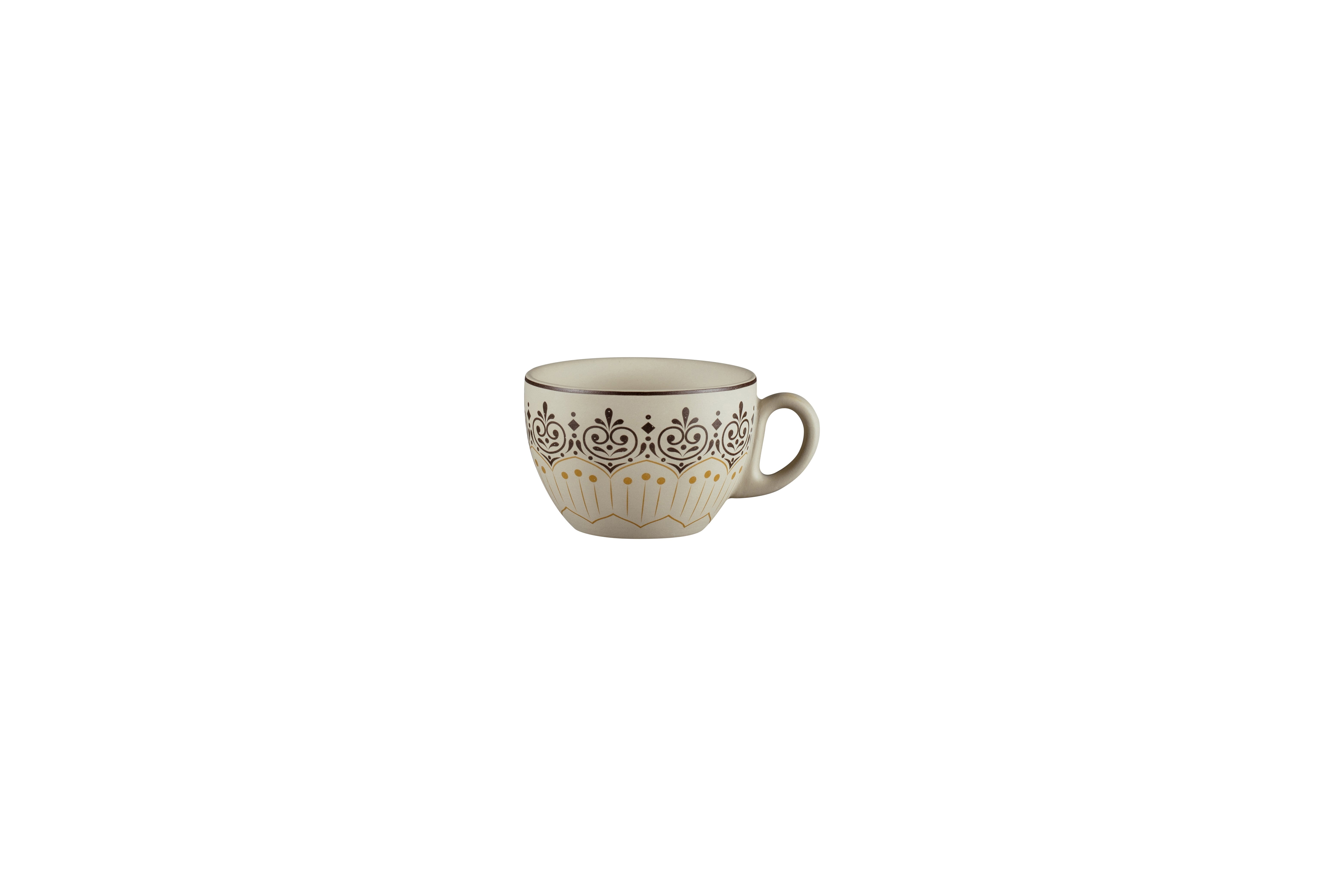 Kaffeetasse 0,23L ARGILA CARTAGENA decorated grey