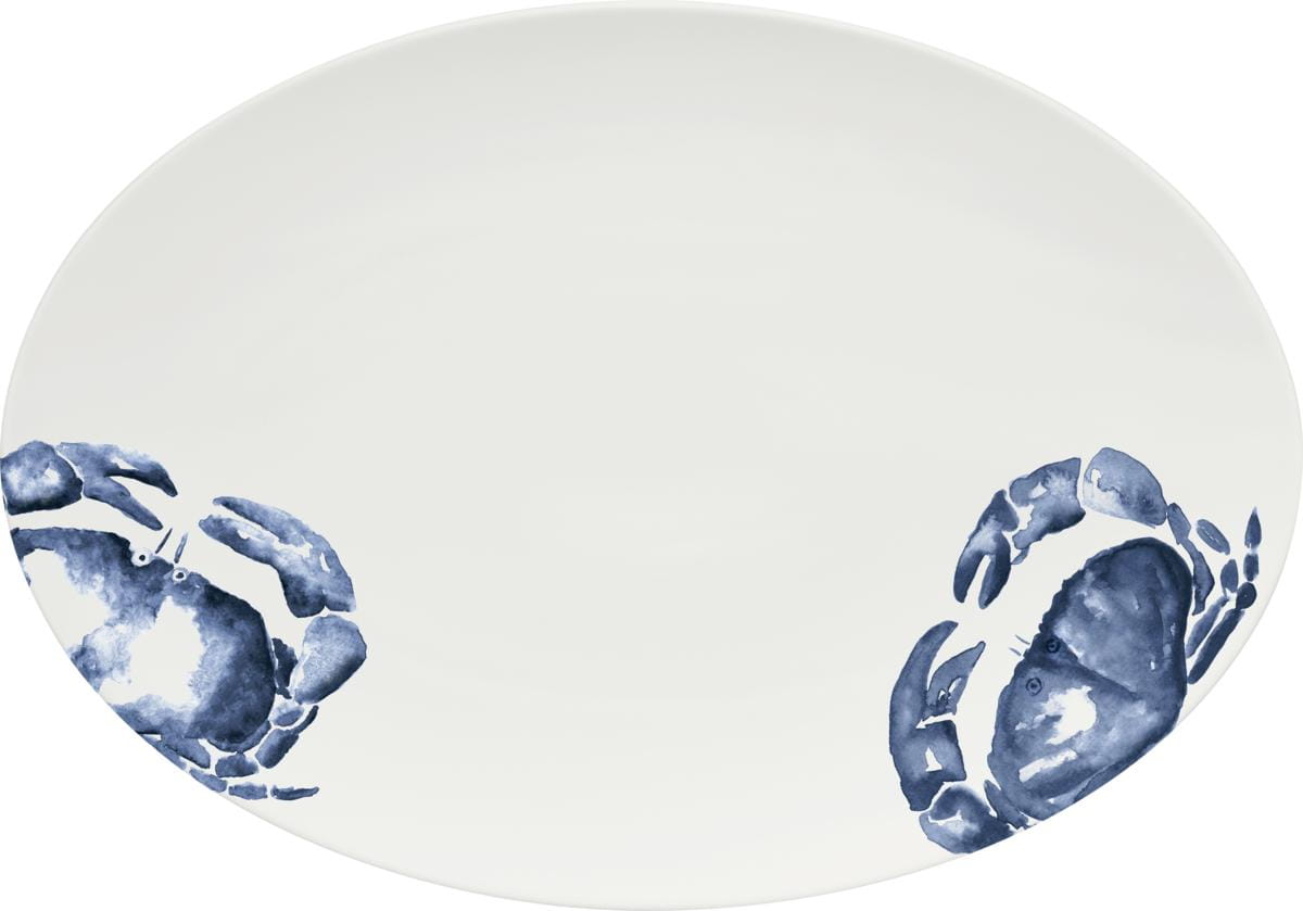 Platte oval coup 38x27cm UNLIMITED ocean breeze
