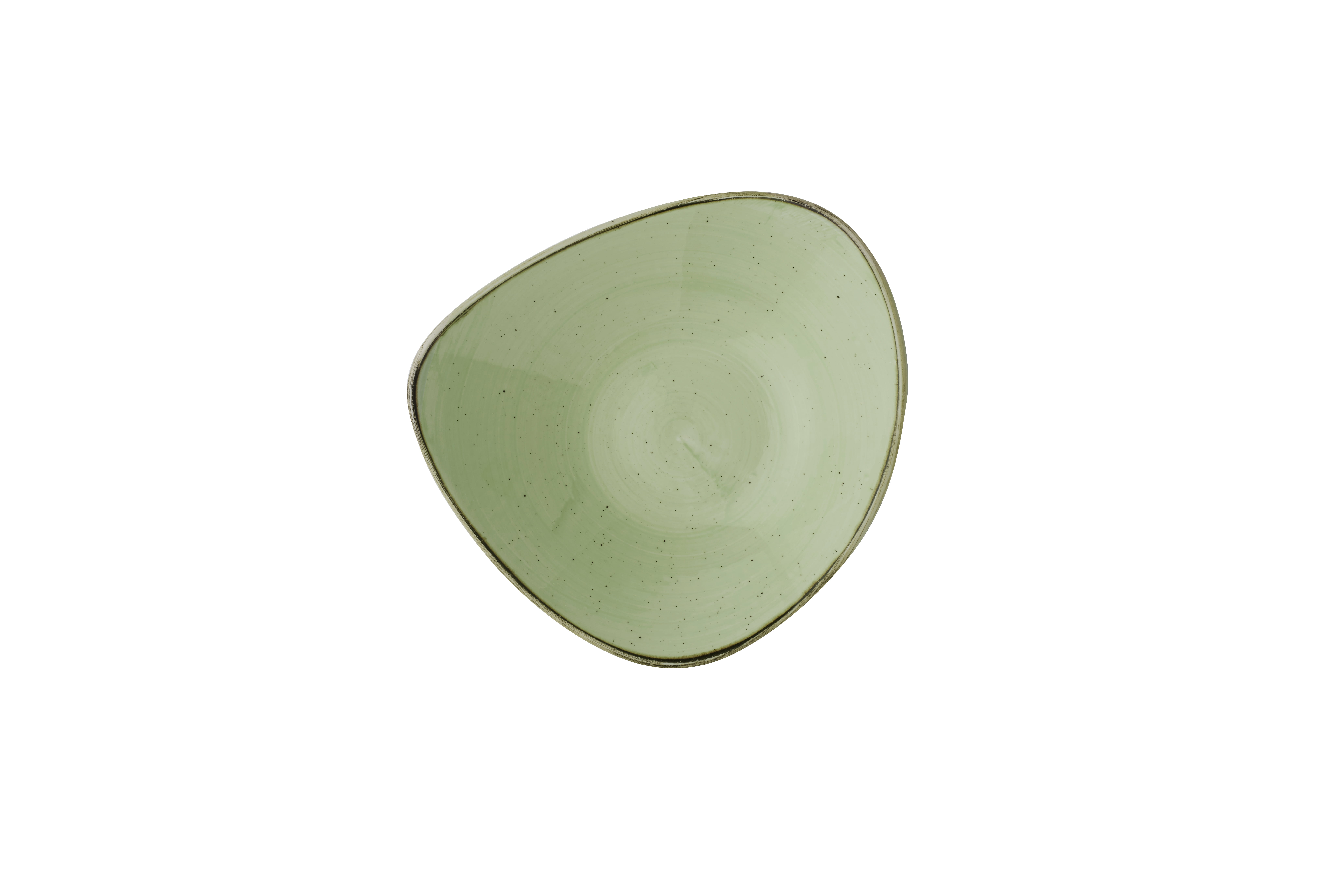 Teller tief dreieckig 23,5cm STONECAST sage green