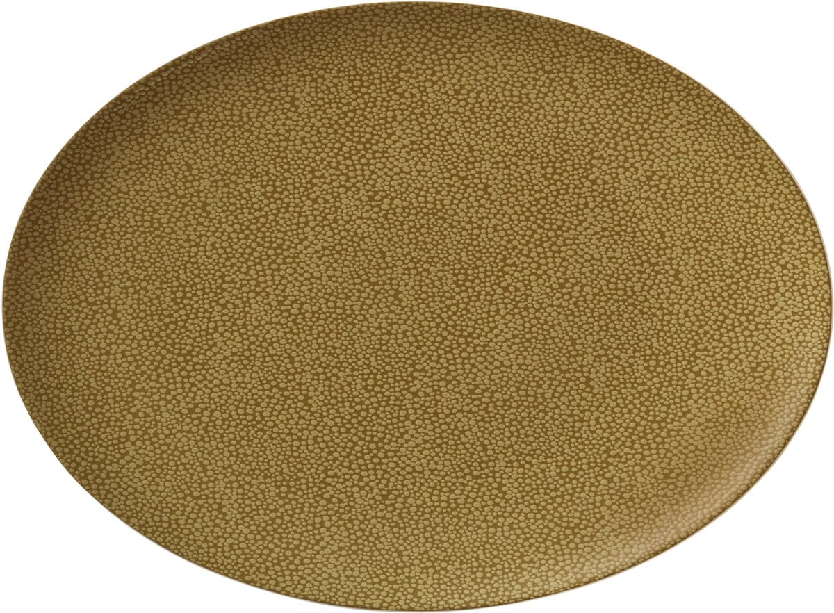 Platte oval coup 33x24cm PURITY PEARLS OLIVE