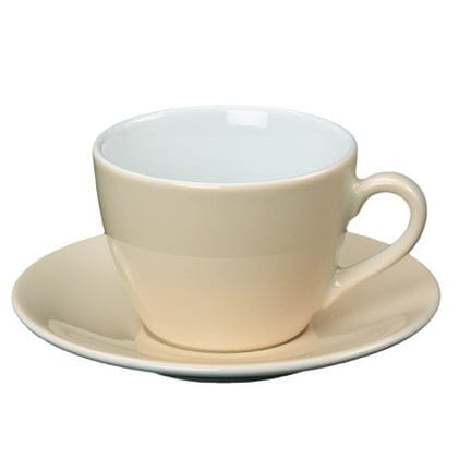 Kaffeetasse mit Untertasse 0,21L COFFEESHOP beige