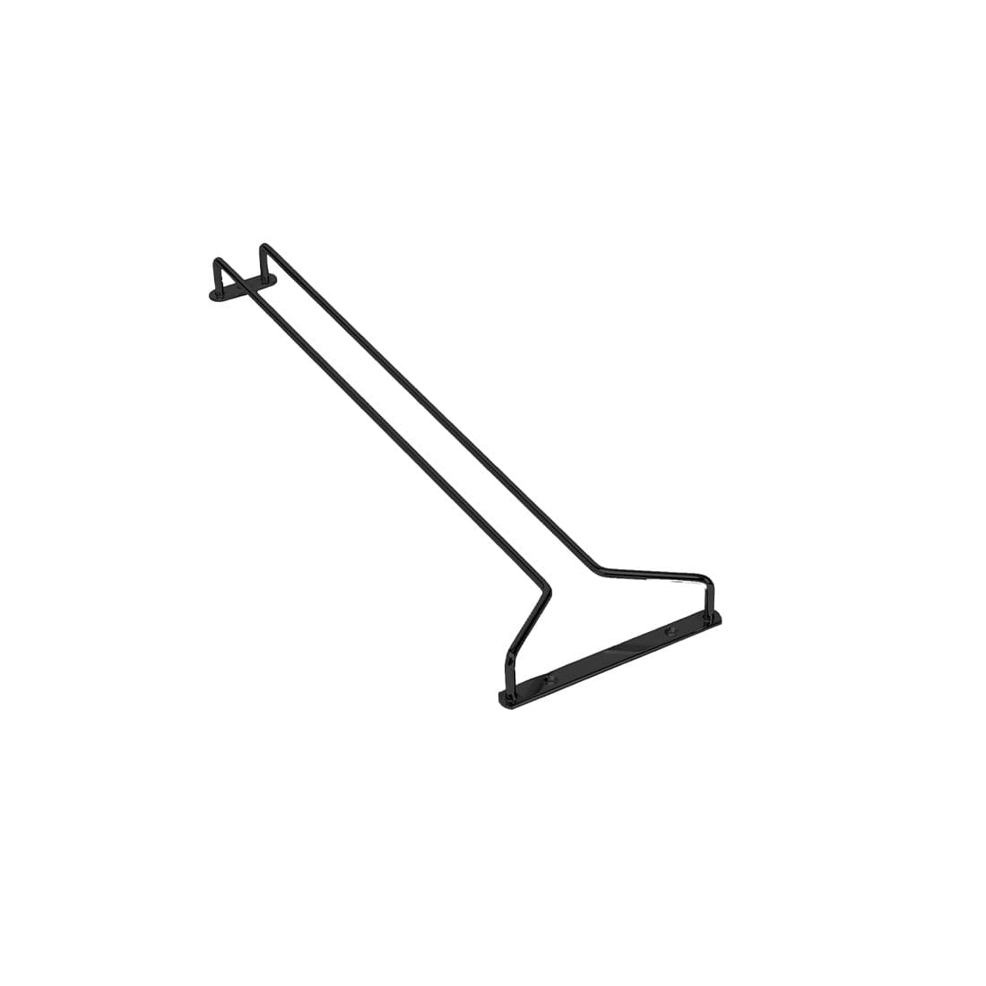 2 Stück Gläserschiene 30x11 cm schwarz