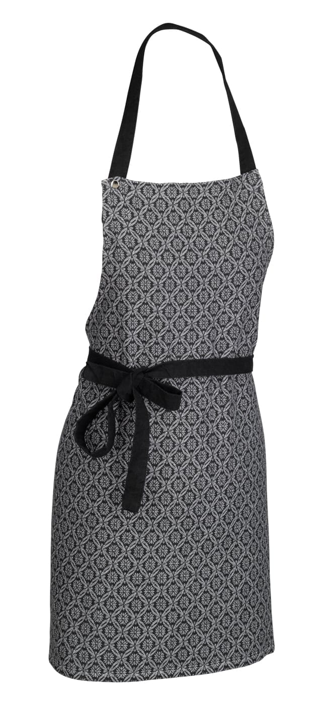 Schürze 80x67cm GIANNA weiß-schwarz