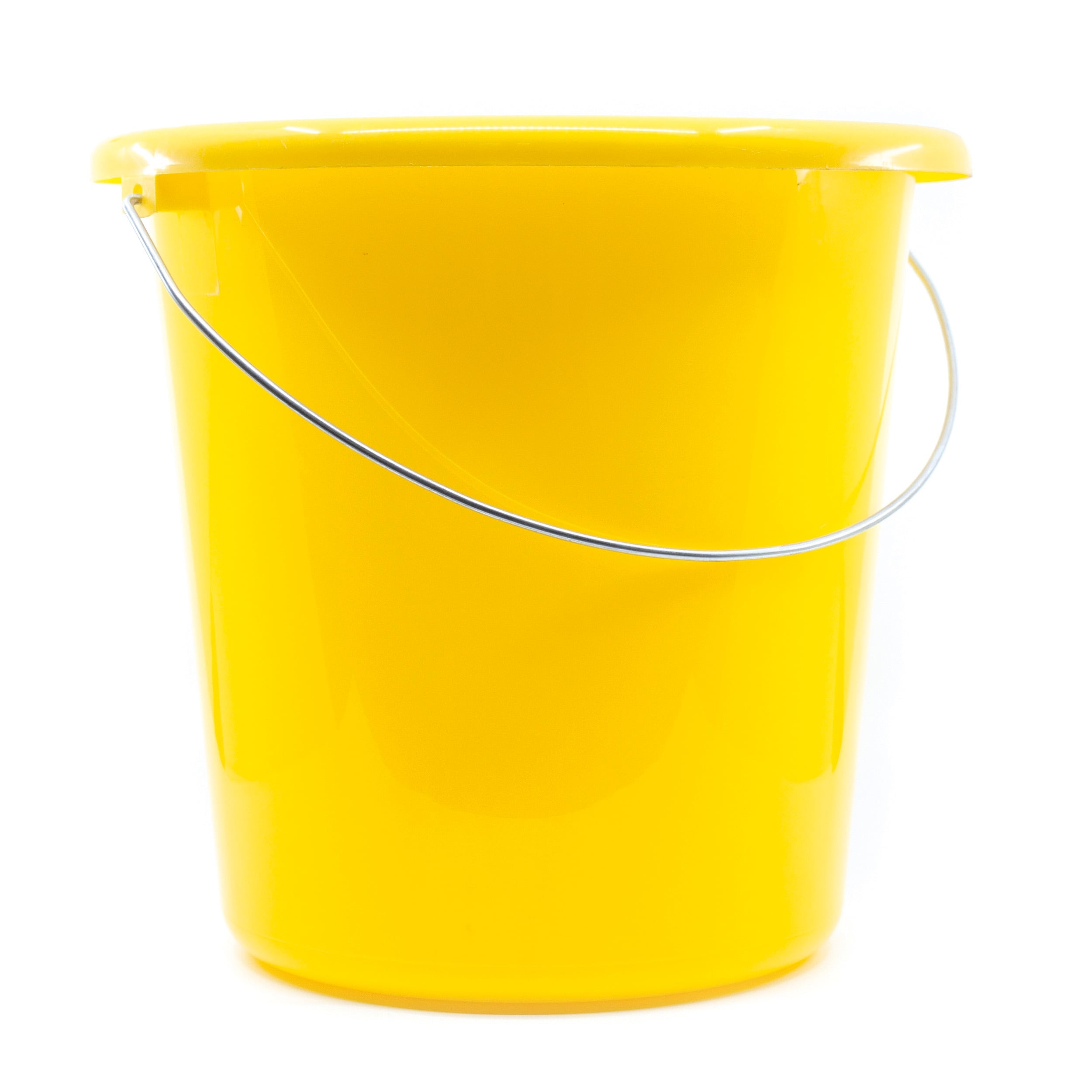 Eimer 10L mit Metallbügel gelb