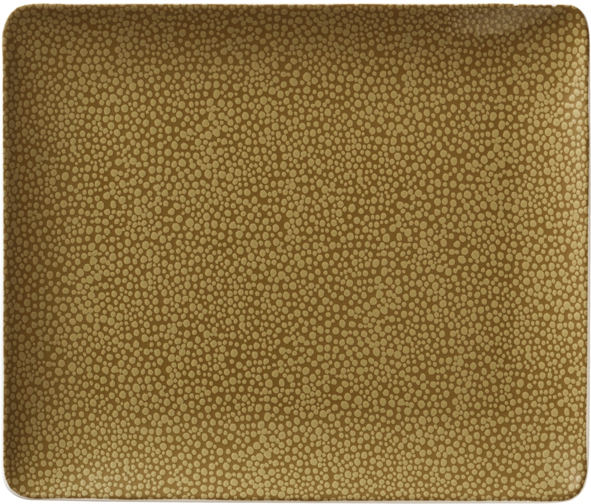 Platte rechteckig coup 27x20cm PURITY PEARLS OLIVE