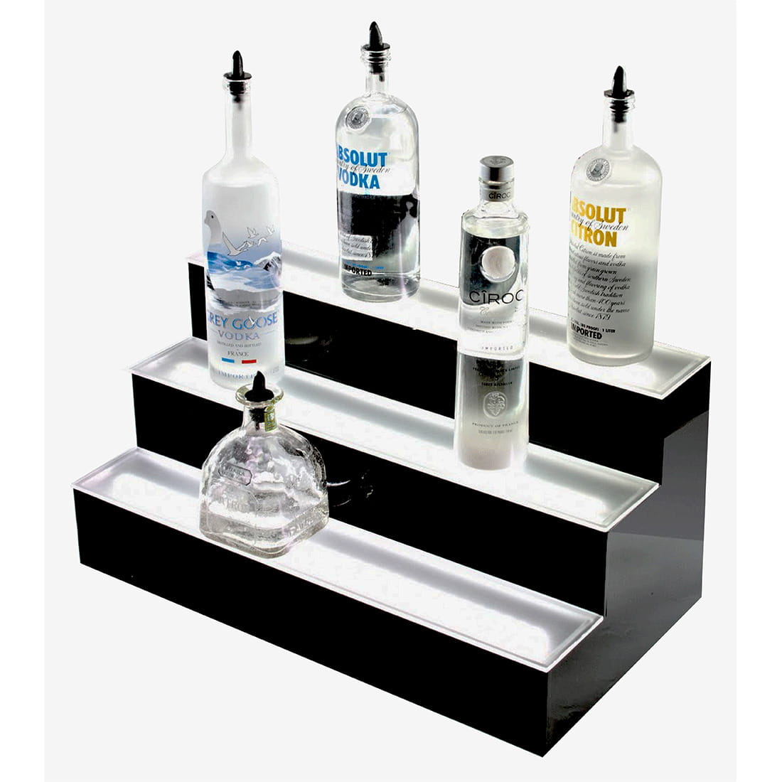 LED Flaschendisplay dreistufig