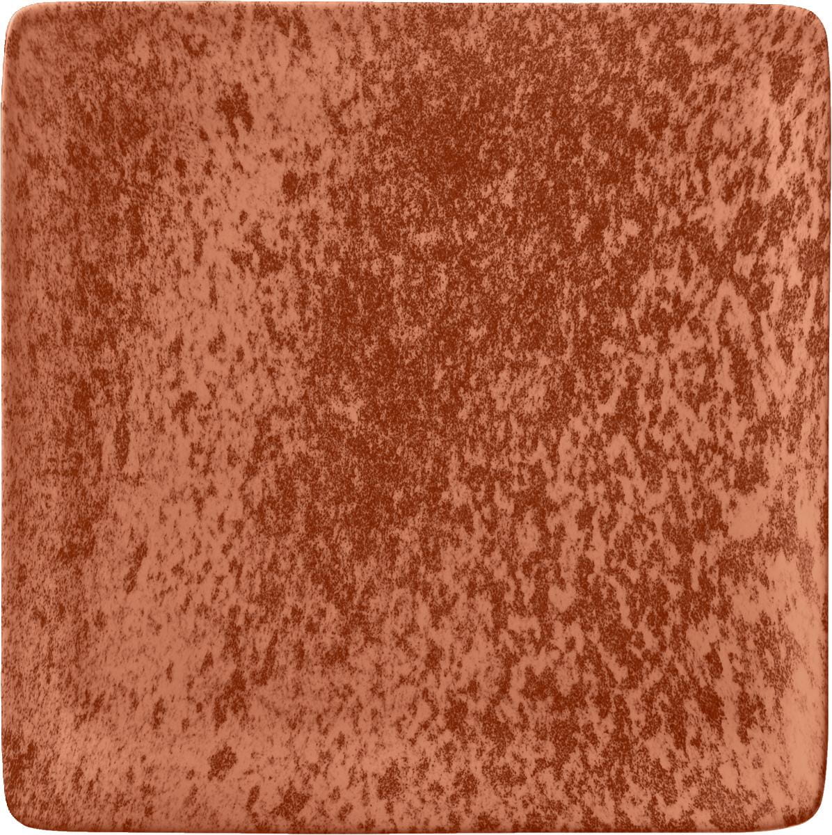Teller flach quadratisch 19cm SANDSTONE ORANGE