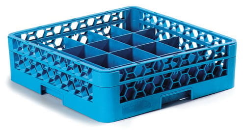 Tassenspülkorb 1 Aufsatz 20 Fächer OPTICLEAN blau