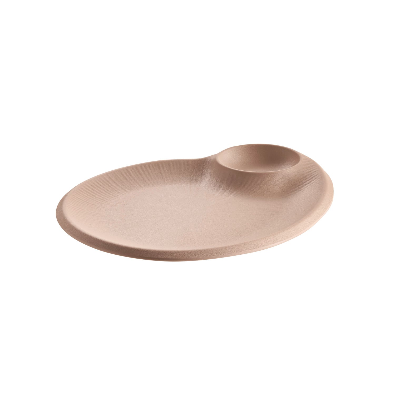 Teller 30x25cm H2,5cm NERO sand