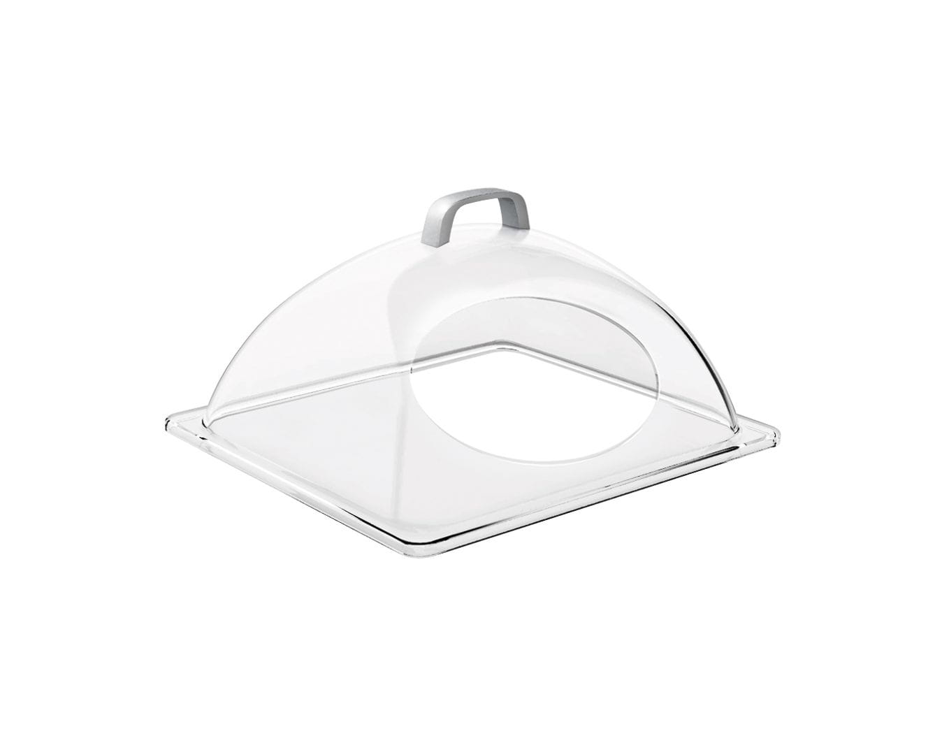 GN Kuppelhaube mit Frontausschnitt 33x28cm H:17cm