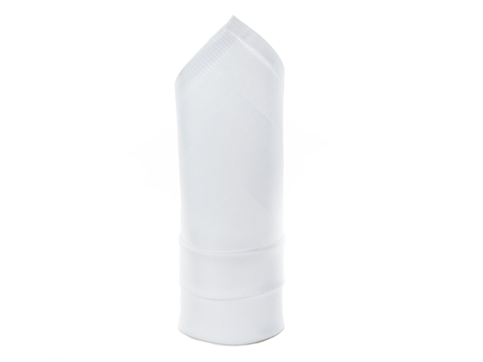 10 Stück Servietten 50x50 weiß Atlaskante 4-seitig gesäumt