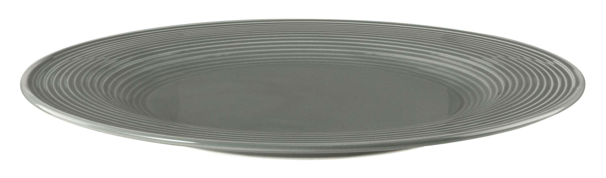 Teller rund mit Relief rund 27,5cm BEAT perlgrau