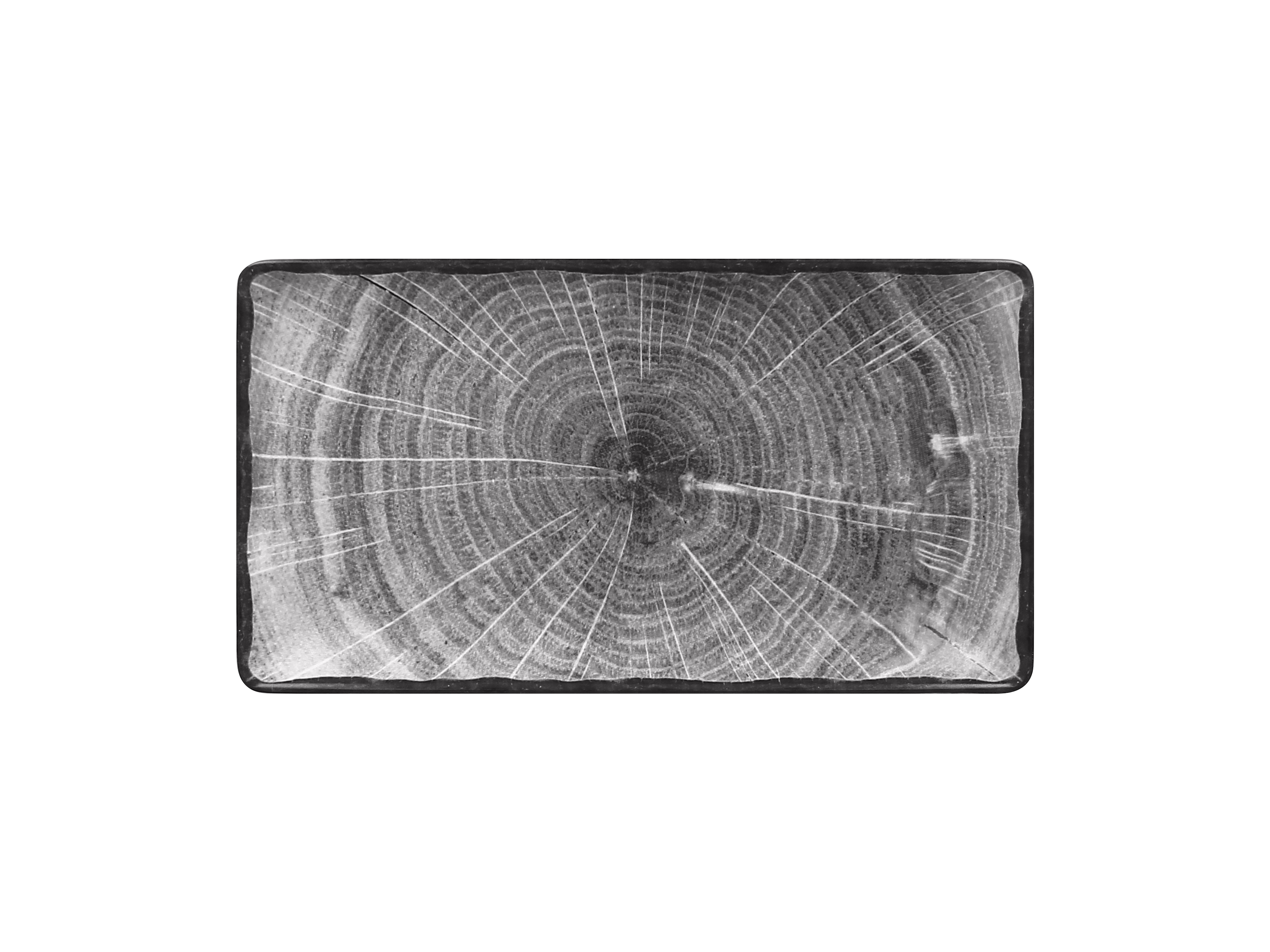 Teller eckig 33,5x18,1x2,7cm FUSION WOODART beech-grey