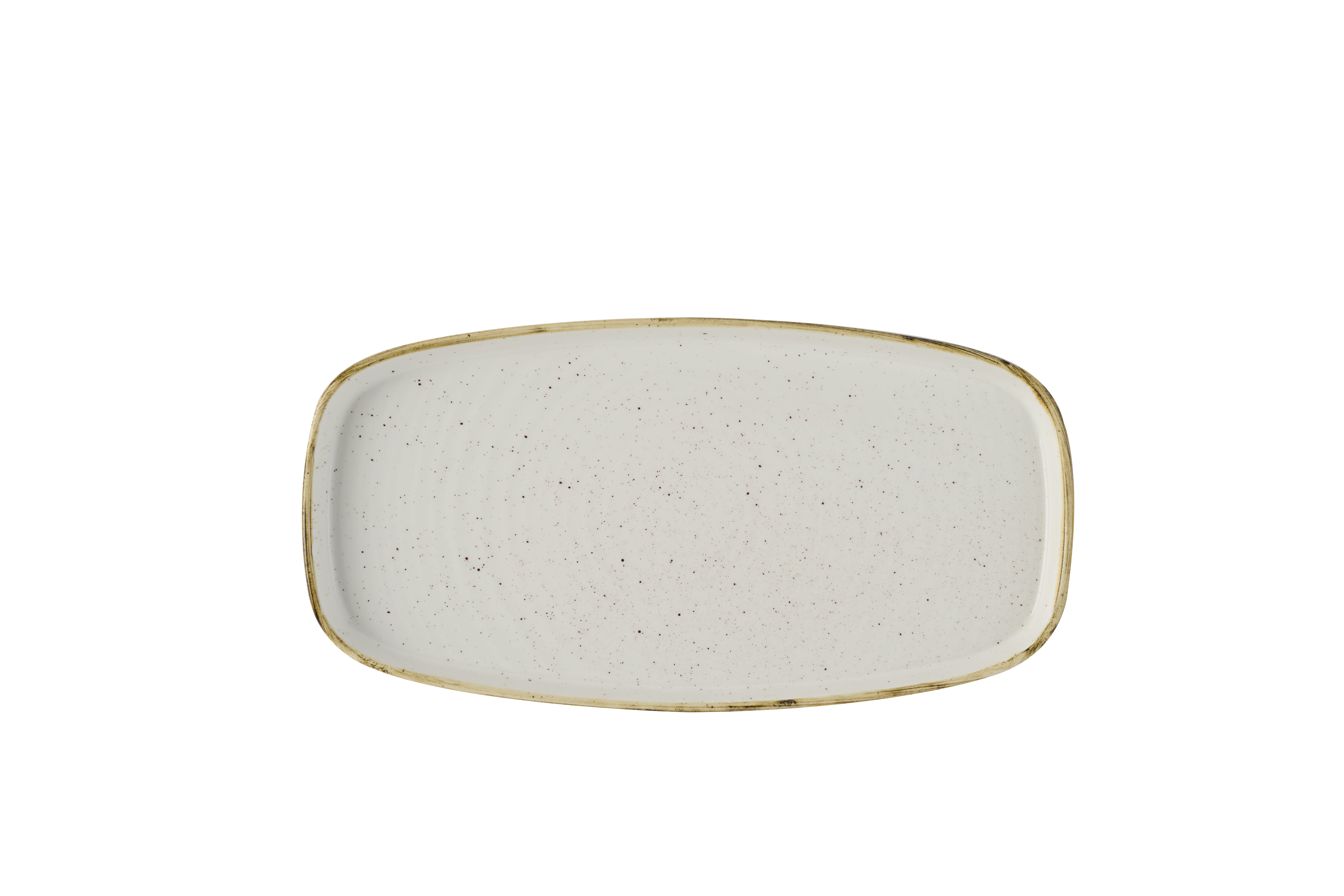 Platte eckig walled 30x15,4cm STONECAST barley white