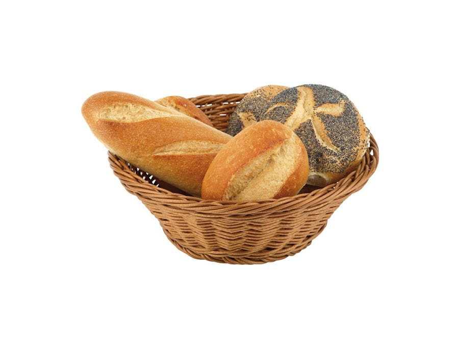 Tischkorb rund D.19cm H.9,5cm ECONOMIC mittelbraun