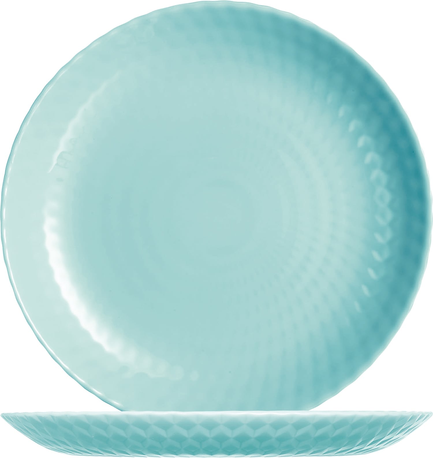Teller flach Ø19cm PAMPILLE aquamarin