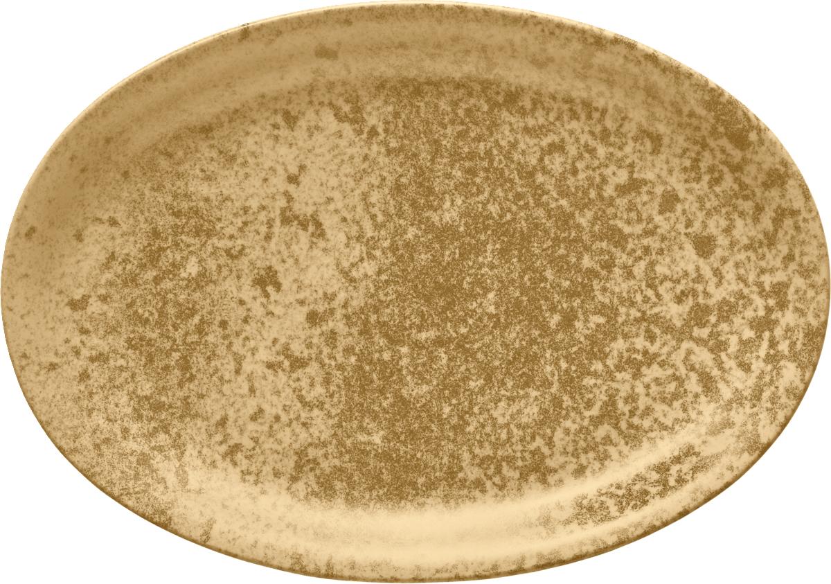 Platte oval 32x23cm SANDSTONE DARK YELLOW