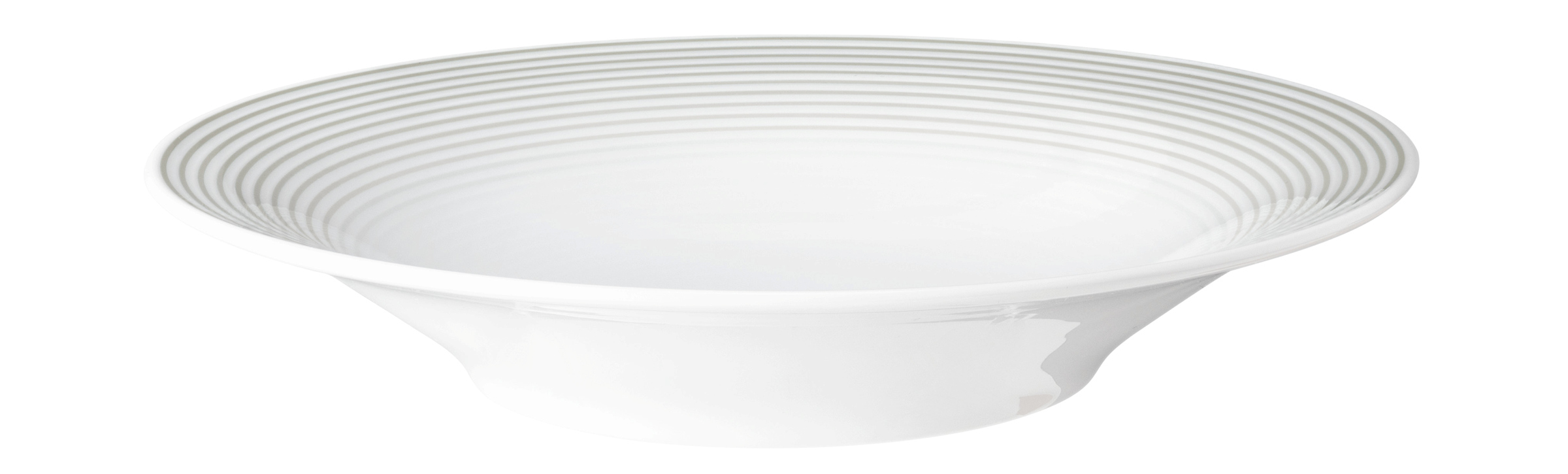 Teller rund mit Relief tief 23cm BLUES perlgrau