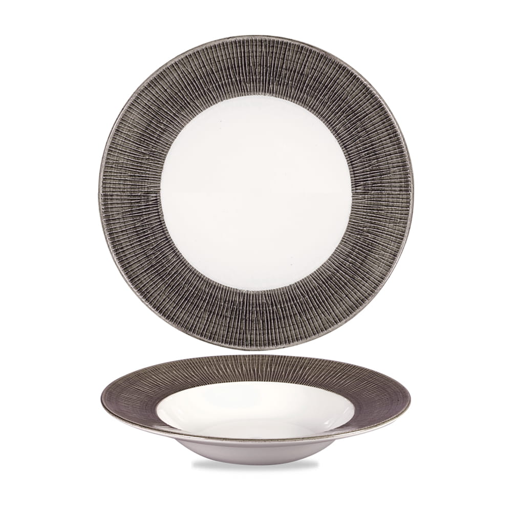 Teller tief breite Fahne 24cm BAMBOO dusk