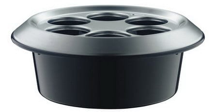 Flaschenkühler mit Akku 6x0,33L KONFERENZBOY schwarz/Edelstahl