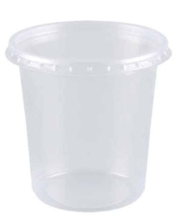 100 Stück Verpackungsbecher rund 500mlØ10,1cm klar