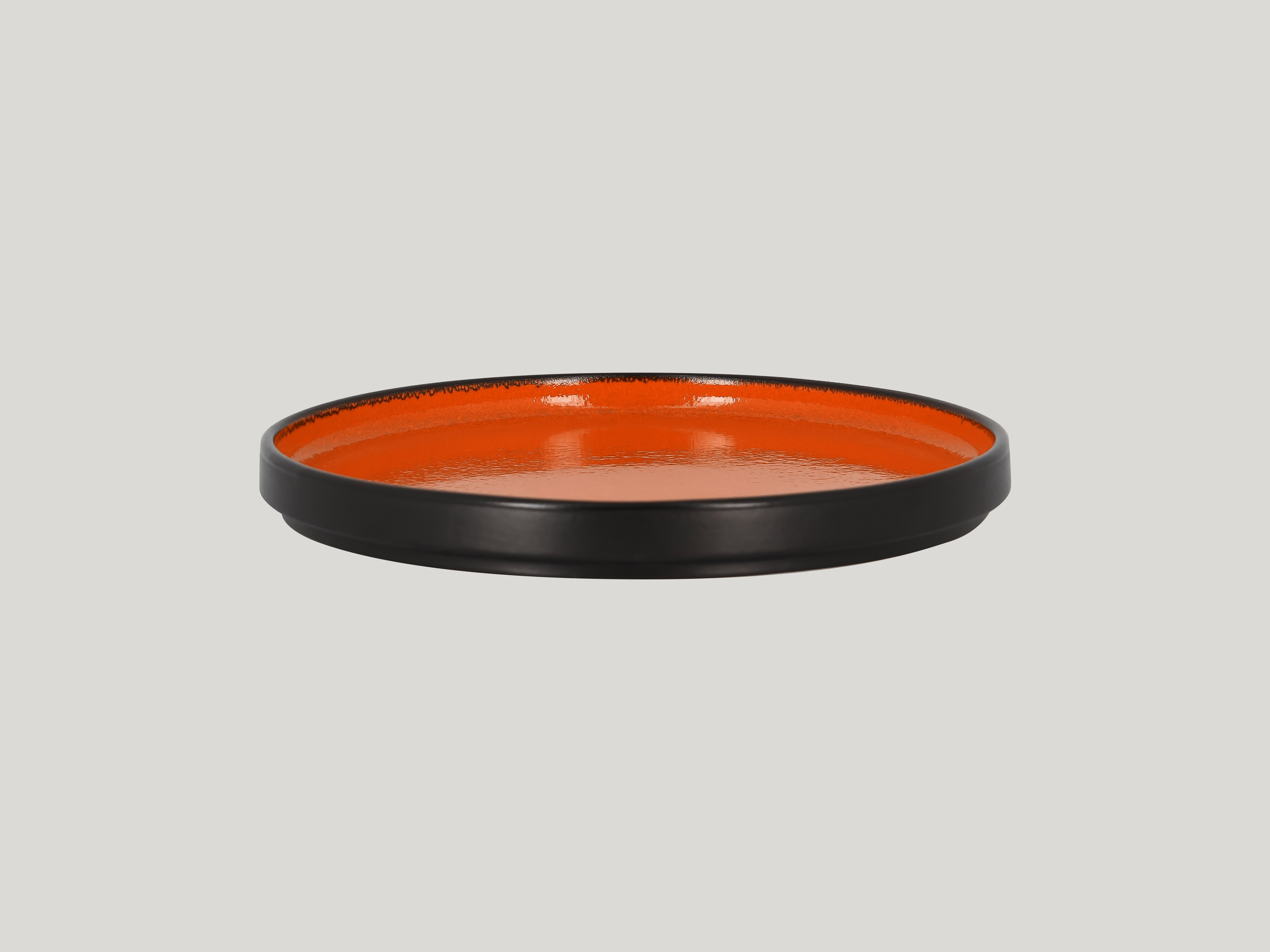 Teller flach hoher Rand Ø22,7cm H2,5cm FIRE orange