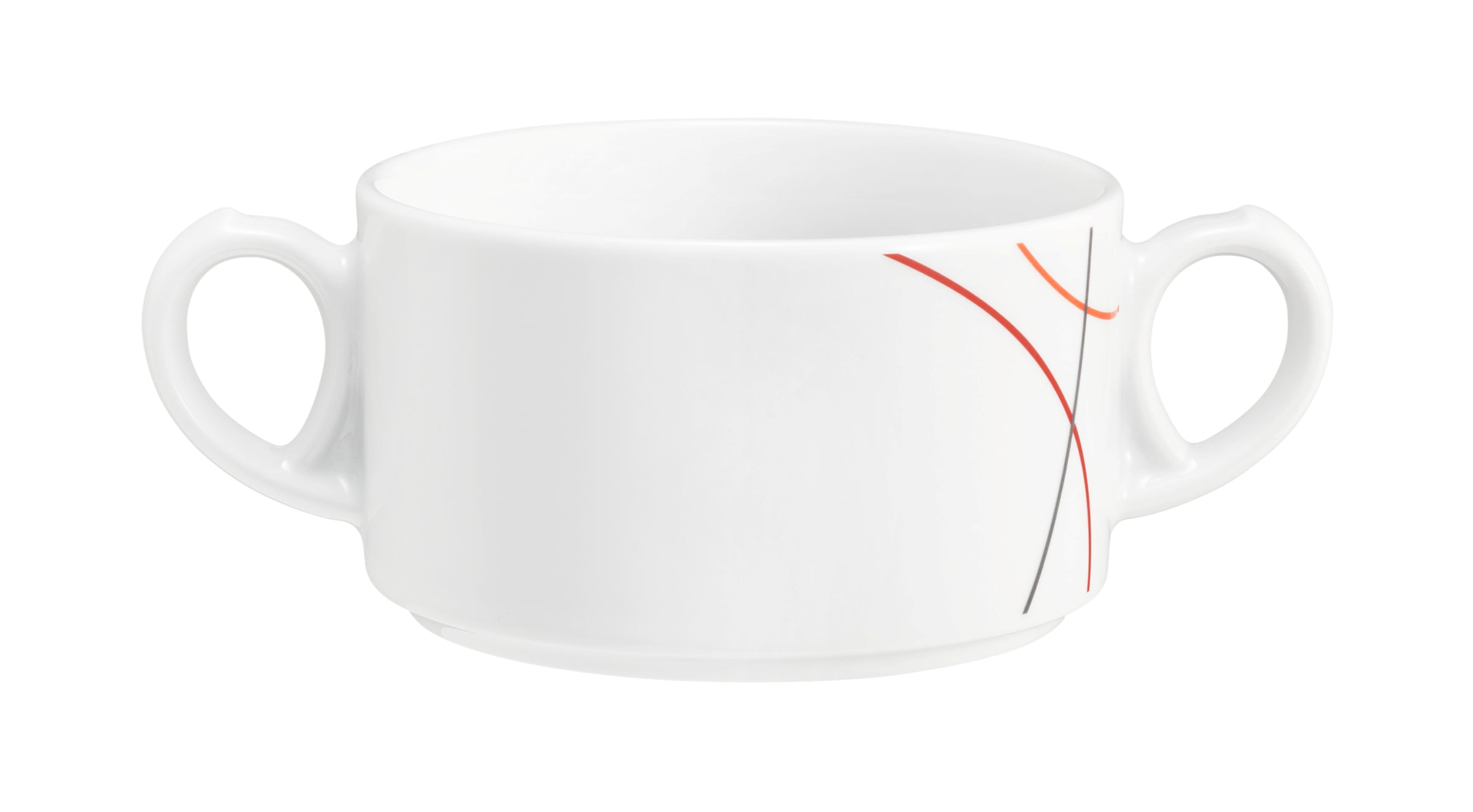 Suppentasse rund 0,3l COMMUNITY red line