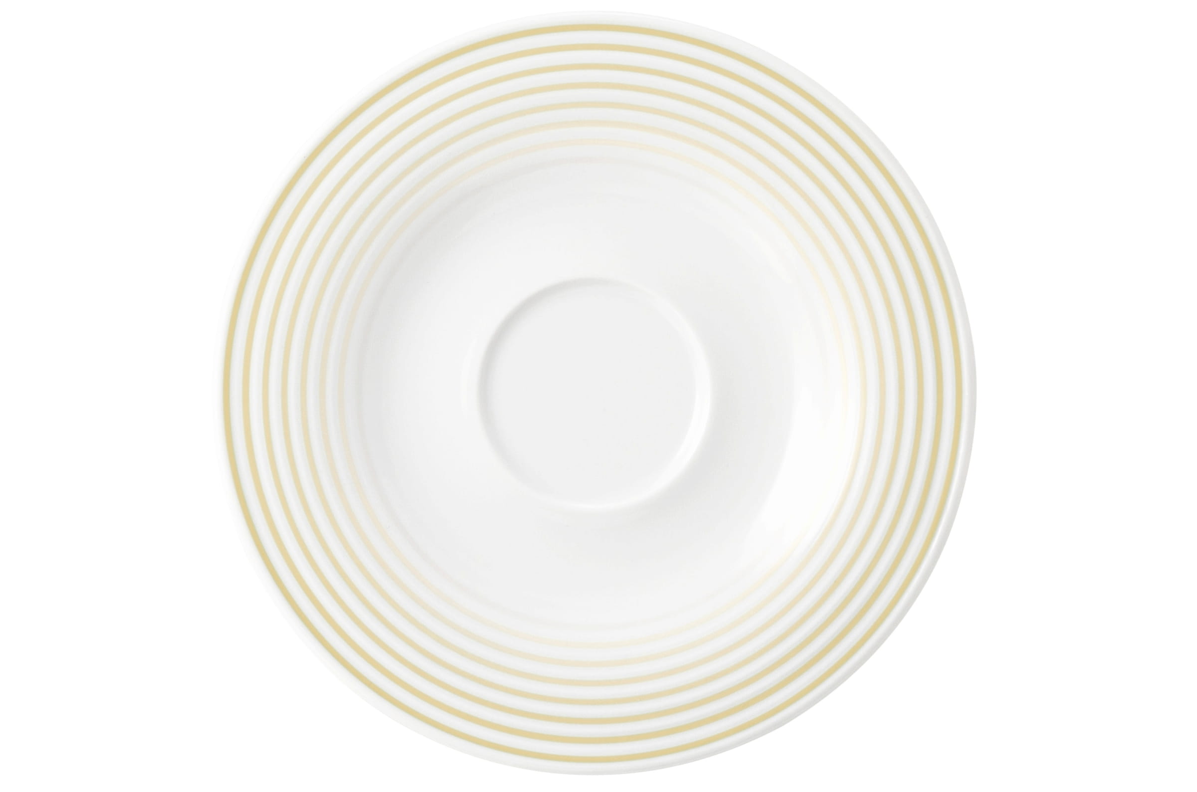 Espressountertasse rund mit Relief 13,5cm BLUES sandbeige