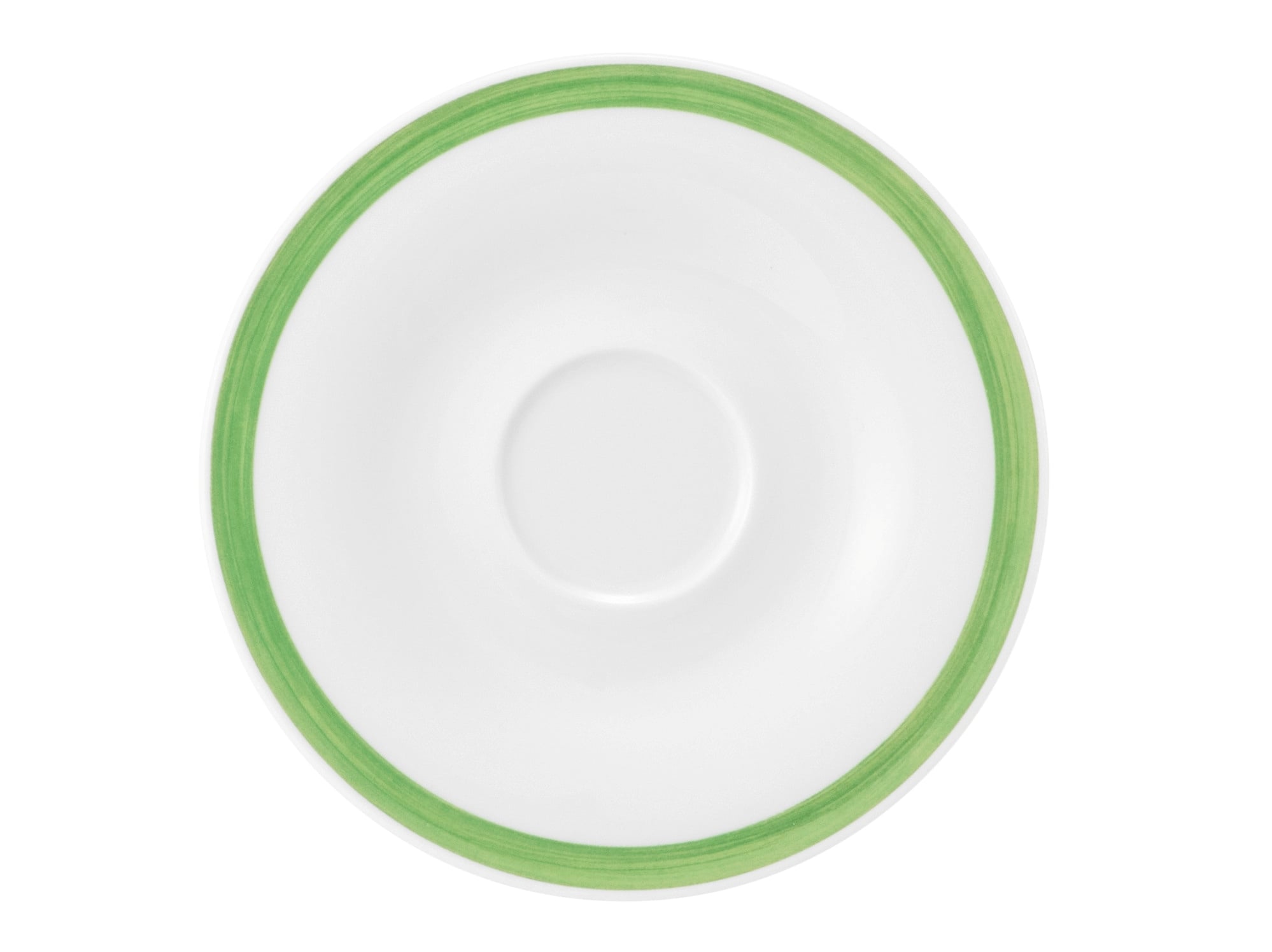 Espressountertasse rund 13,5cm COMMUNITY pinselband grün