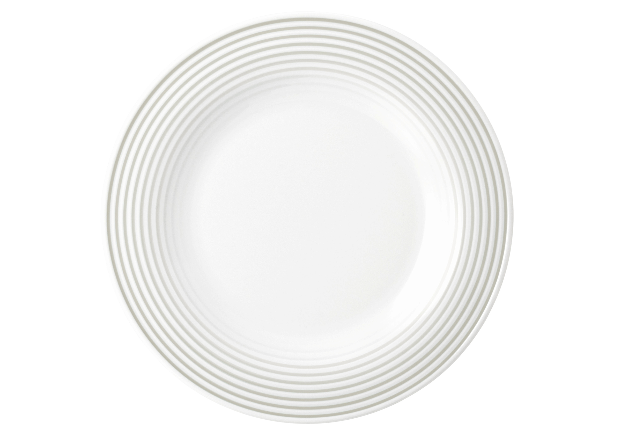 Teller rund mit Relief flach 17cm BLUES perlgrau