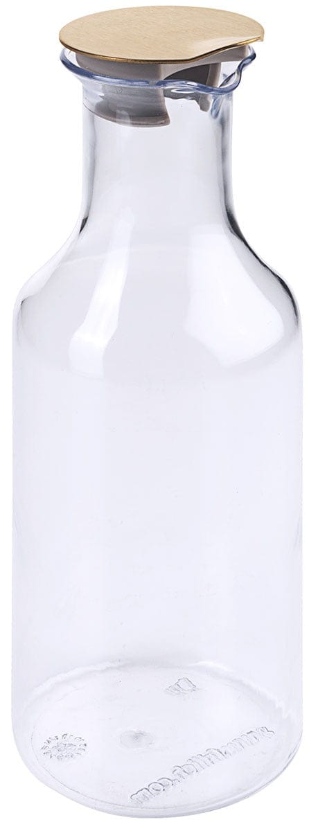 Glaskaraffe 1,2l CARAFINE GOLD mit Deckel
