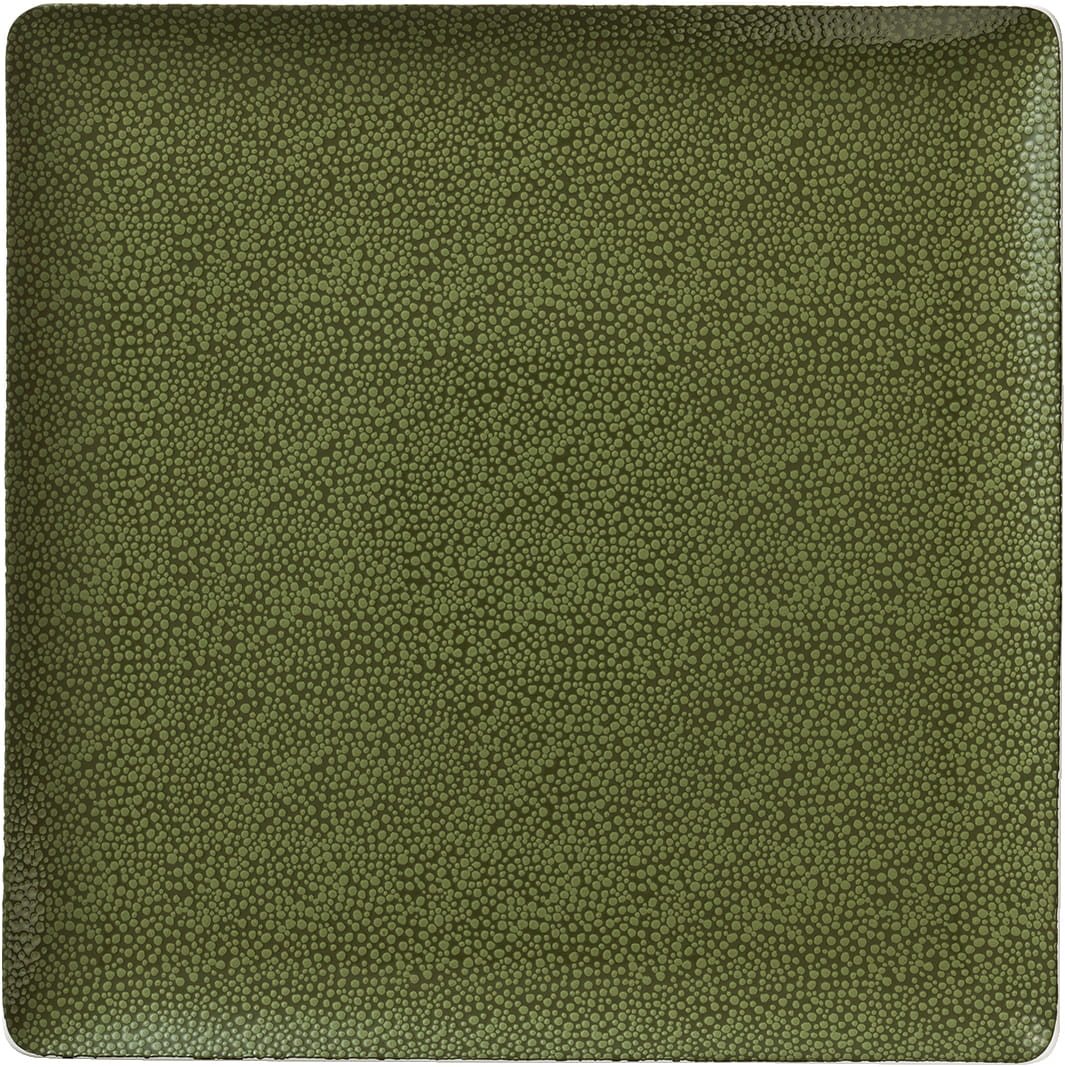 Teller flach quadratisch coup 9x9cm PURITY PEARLS GREENS