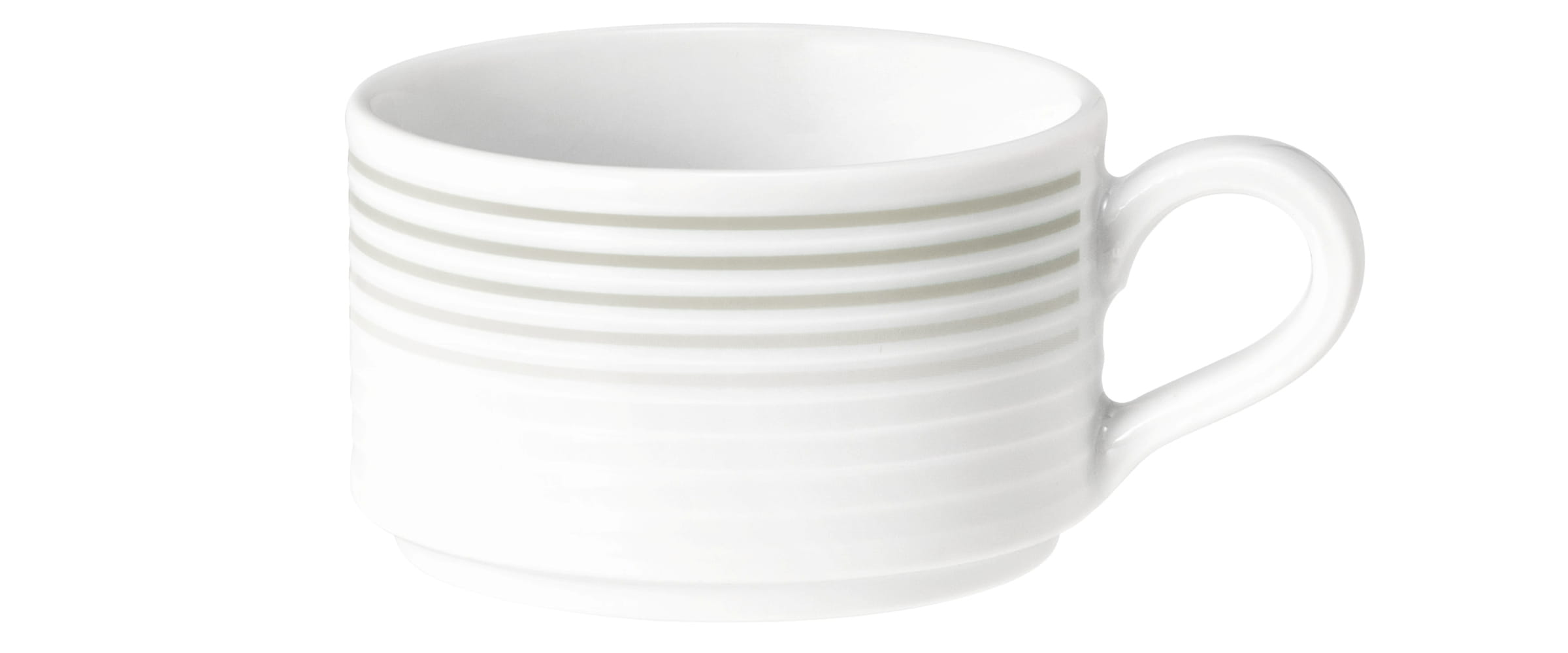 Espressotasse rund mit Relief 0,09l BLUES perlgrau