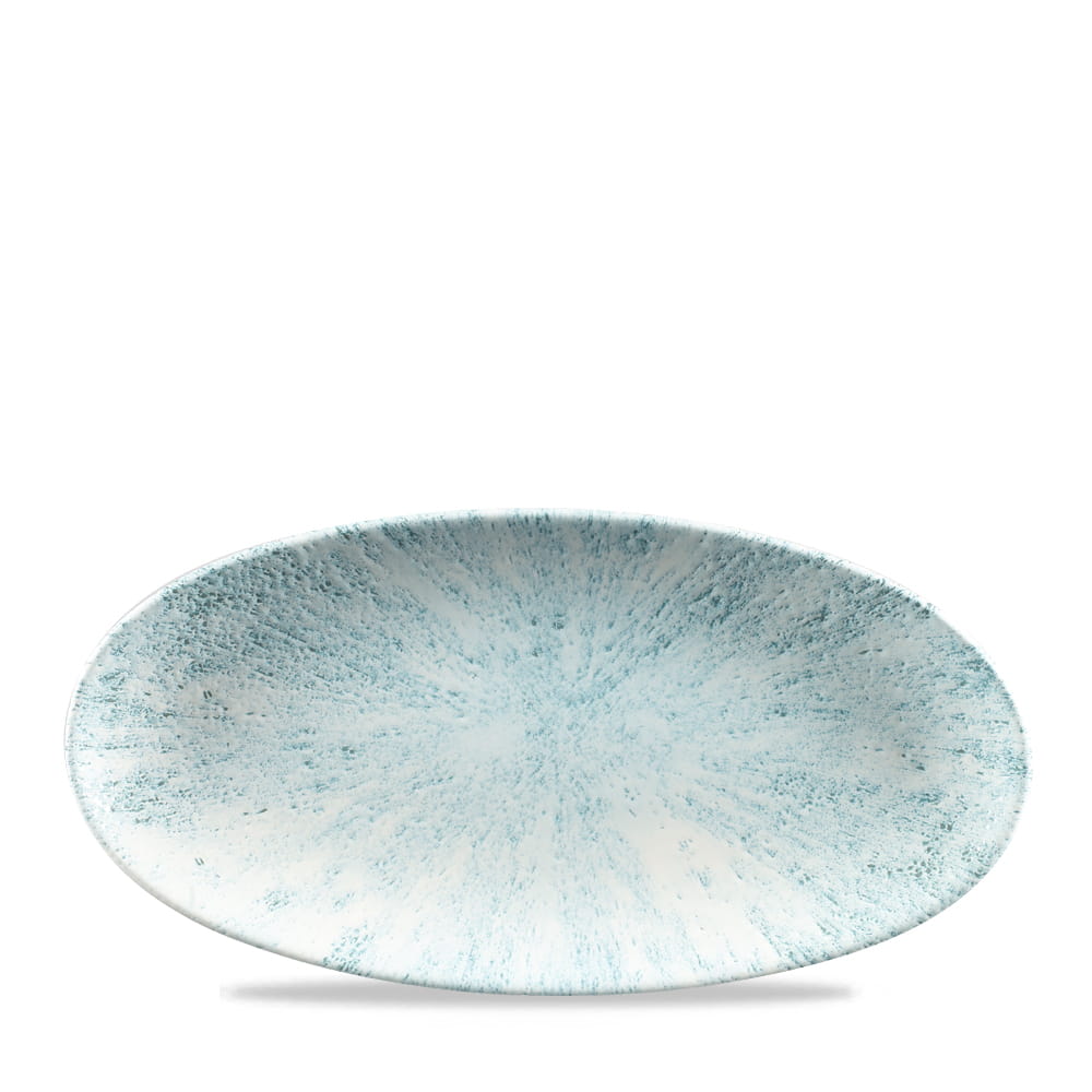 Platte Chefs oval 29,9x15cm STONE aquamarine