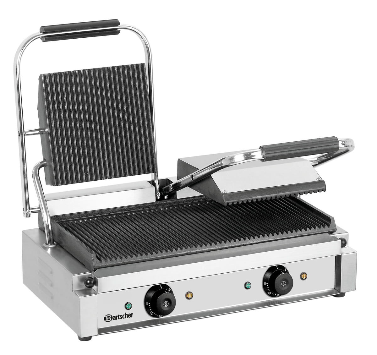 Elektro-Doppel-Kontaktgrill gerillt Tischgerät 230V