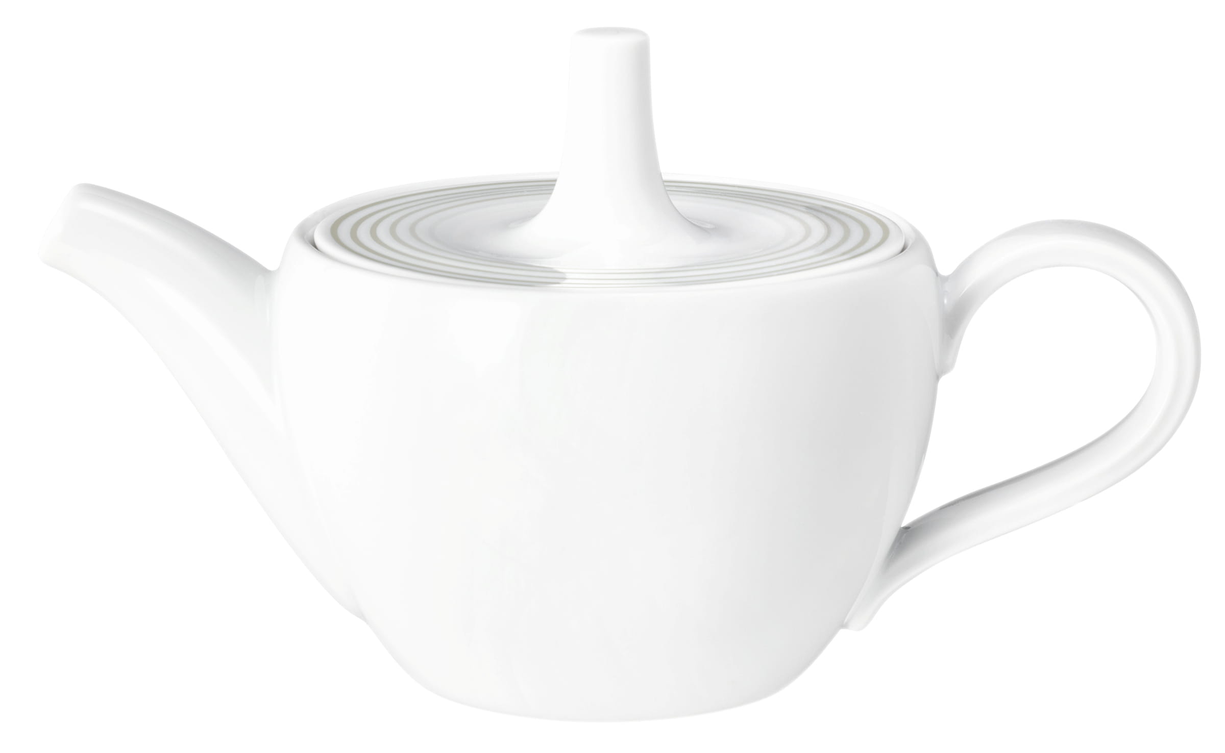 Teekanne rund mit Relief 1 0,5l BLUES perlgrau